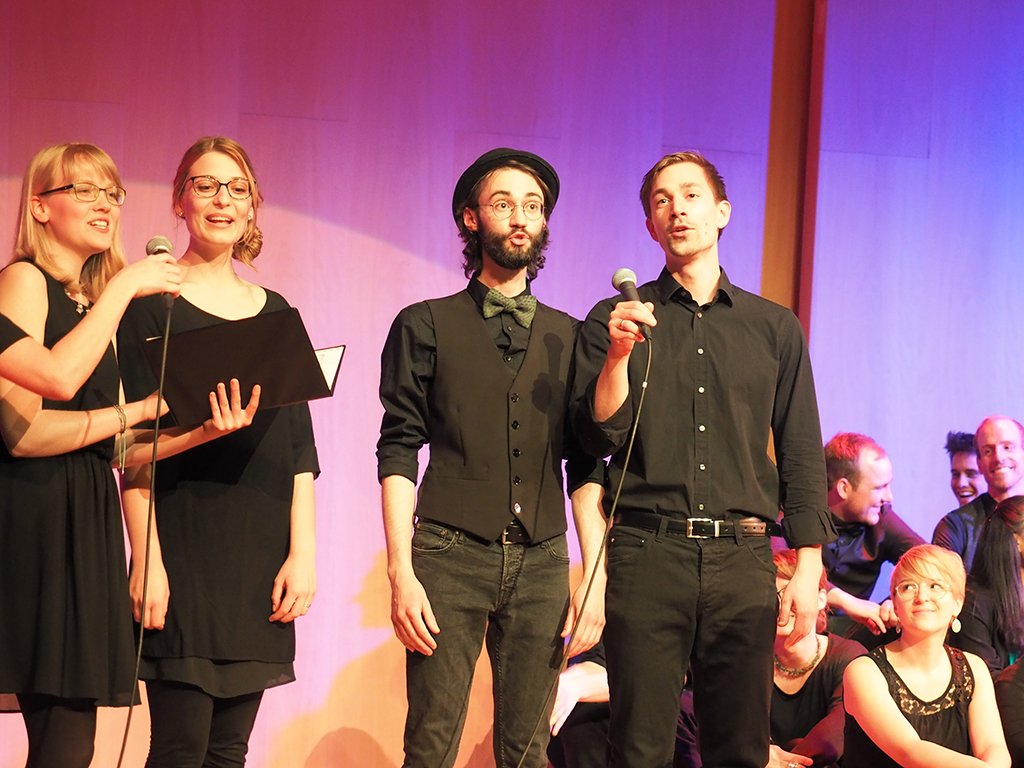 Frühlingskonzert 2019 mit dem tsc-Chor: Ensemble Ein Ensemble der Studierenden der Theologie & Musik gibt eine musikalische Einlage.