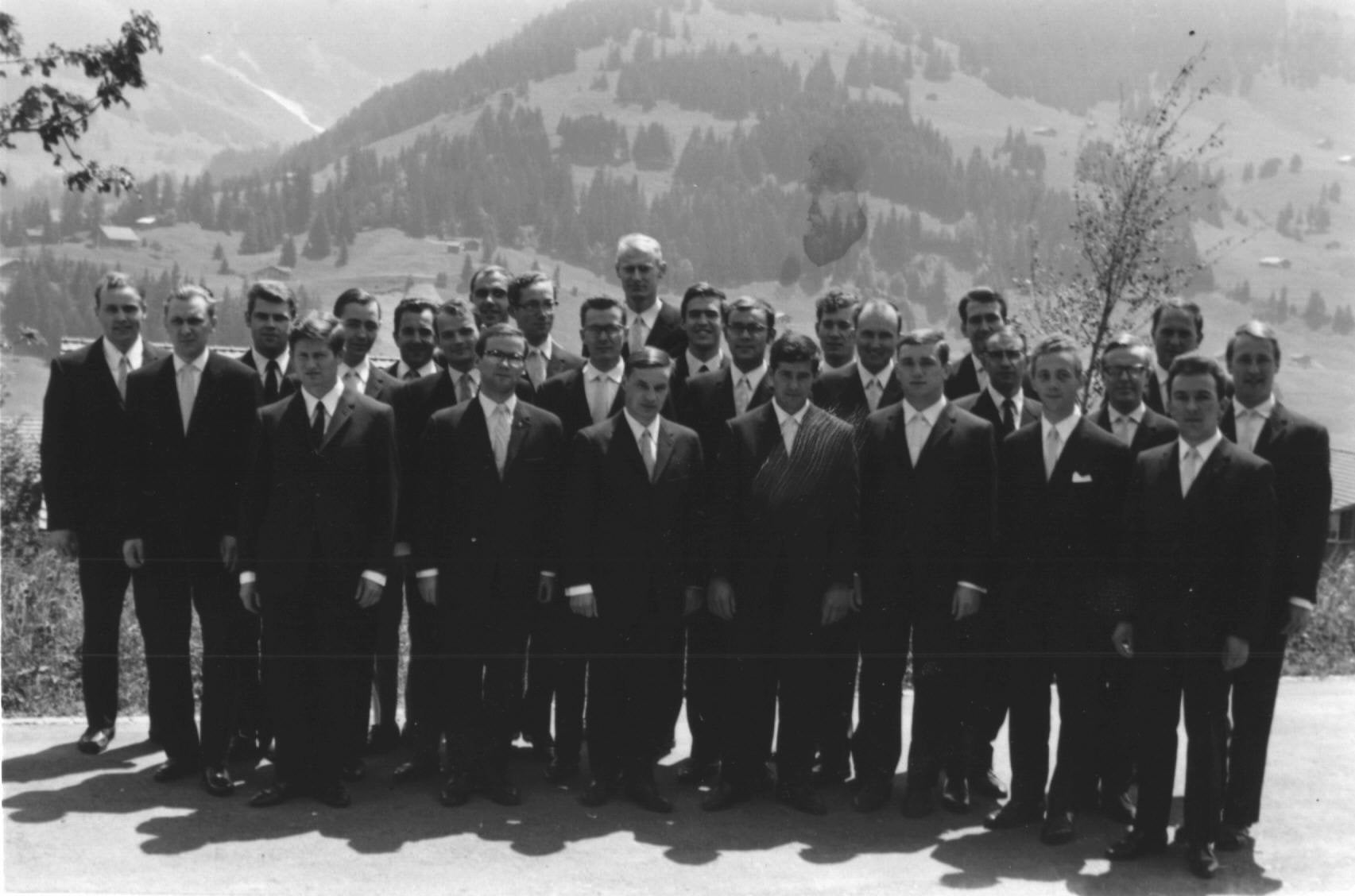 tsc-Abschlussklasse 1969 in Adelboden