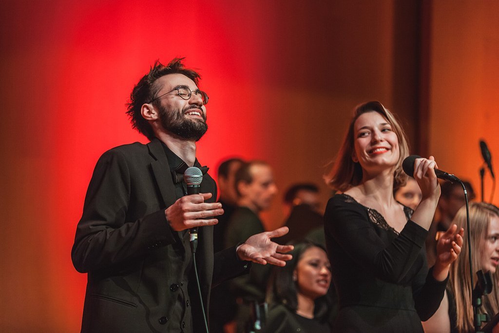 Adventskonzert des tsc-Chors am 30.11.2019: Gabriel und Carolin (Foto: Knut Burmeister, ALLTAG)