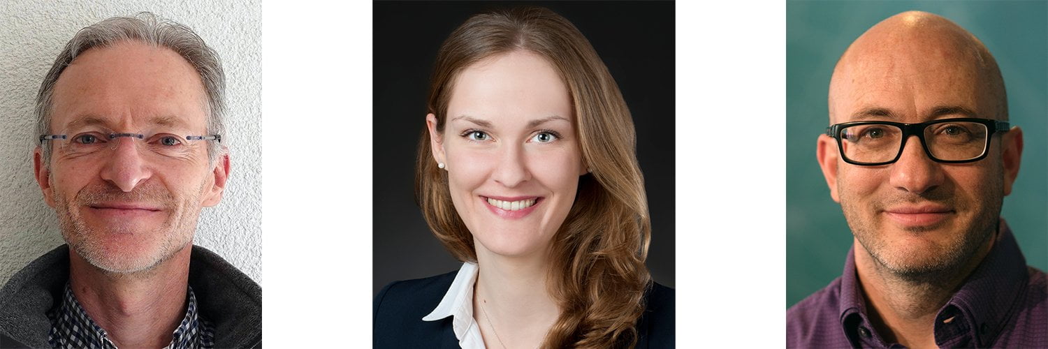 Neue tsc-Dozierende 2022: Dr. Michael Widmer, Kristina Imwalle, Paul Bruderer