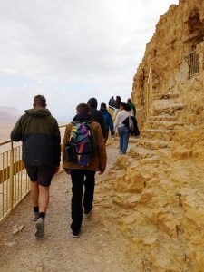 tsc-Studierende in Masada