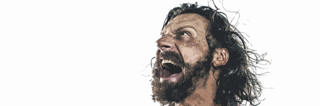 Communicatio-Magazin 2/2019: Der gewalttätige Gott der Bibel (Kämpfer, 1500x500px)