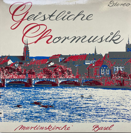 Schallplatte des Brüderchores und des Gemischen Chores, aufgenommen in der Martinskirche
